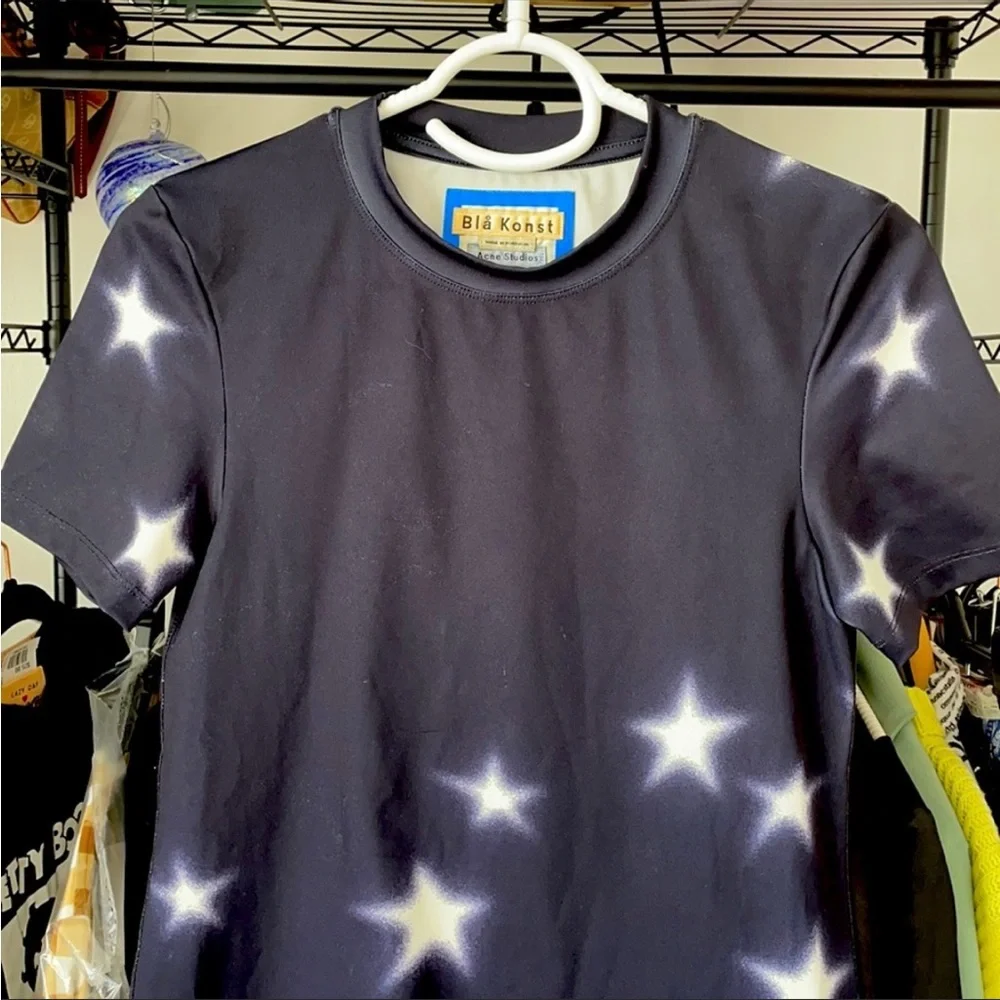 Acne Studios Bla Konst Starry Shirt Blue - Picture 2 of 7
